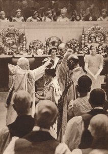 A coroação da rainha Elizabeth, esposa do rei George VI, 1937 de Unbekannt