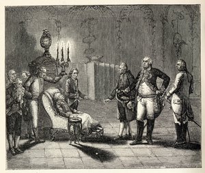 A morte de Frederick II a 17 de Agosto de 1786. de Unbekannt