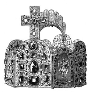O diadema de Carlos Magno, século x8, 1870 de Unbekannt