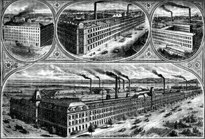 As fábricas da Singer Manufacturing Company, c1880 de Unbekannt