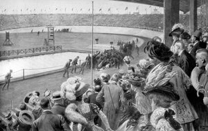 O fim da maratona, Jogos Olímpicos, Londres, 1908, c1920 de Unbekannt