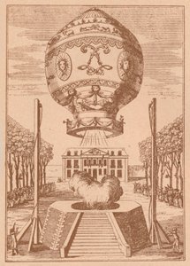 A primeira subida de balão, c1785 1919 de Unbekannt