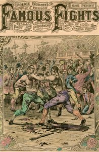A primeira luta entre Tom Spring e Jack Langan, 1824 no final do século XIX ou início do século XX de Unbekannt