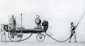 O primeiro motor a vapor, c1830 de Unbekannt