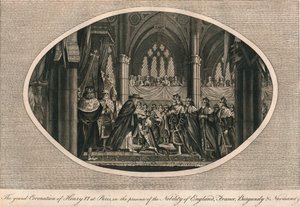 A grande coroação de Henrique VI da Inglaterra em Paris, 1431 1793 de Unbekannt