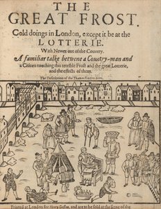 A grande geada em Londres, 1608 de Unbekannt