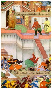 A morte de Adham Khan por Akbar, c1600 1956 de Unbekannt