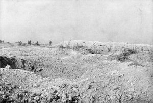 A paisagem de Mort-Homme, Verdun, França, Primeira Guerra Mundial, 1917 de Unbekannt