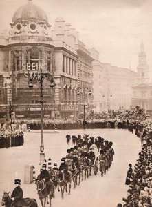A simplicidade comovente da última jornada do rei Georges por Londres, 1936 de Unbekannt