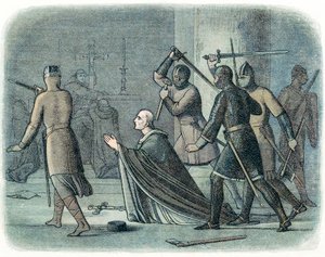 O assassinato de Thomas a Becket, 1170 1864 de Unbekannt