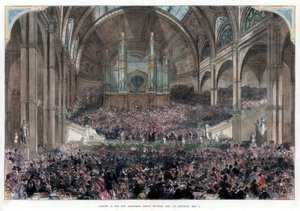 A abertura do novo Alexandra Palace, Muswell Hill, 1º de maio de 1875 de Unbekannt