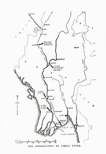 As operações da Force Viper, Birmânia, Segunda Guerra Mundial, 1942-1943 1944. de Unbekannt