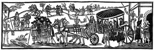 A praga: fuga para o país, 1630, 1910 de Unbekannt