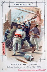 A resistência do pessoal diplomático em Pequim, China, Rebelião Boxer, junho de 1900 de Unbekannt