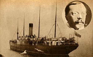 O navio Montrose - Telegrafia sem fio usada para pegar um assassino, 1910, 1933. de Unbekannt