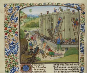 O cerco de Brest, 1386, ca 1470-1475. de Unbekannt