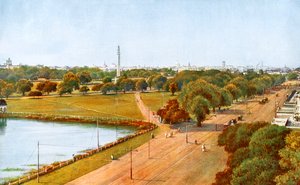 A vista de Chowringhee, Calcutá, Índia, início do século XX de Unbekannt