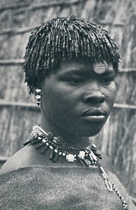A esposa de um chefe sul-africano, 1912 de Unbekannt