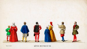 Figurinos de teatro para peça de Shakespeares, Henrique VIII, século XIX de Unbekannt