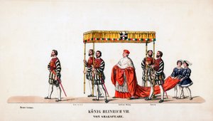 Figurinos de teatro para peça de Shakespeares, Henrique VIII, século XIX de Unbekannt