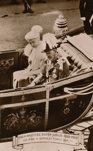 Suas Majestades Jubileu de Prata 1910-1935. O rei e a rainha no Temple Bar, 1935. de Unbekannt