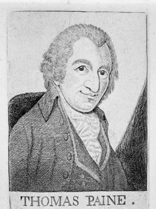Thomas Paine, revolucionário, escritor e filósofo americano nascido em inglês, c1790 de Unbekannt