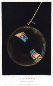 Thomas Young 1773-1829, Filmes finos ilustrados por bolha de sabão, 1872 de Unbekannt