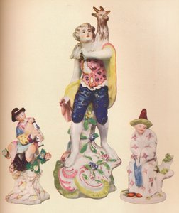 Três figuras da China da coleção Wallace Elliot, c1775 de Unbekannt
