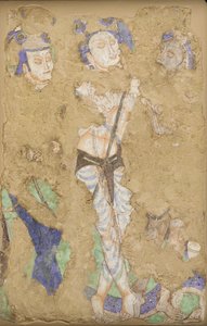 Três Figuras, da Gruta 224, século IV-VI. de Unbekannt