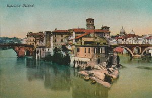 Ilha Tiberina, c1900. de Unbekannt