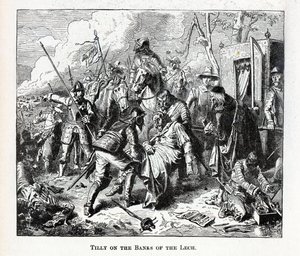 Tilly nas margens do Lech, 1882 de Unbekannt