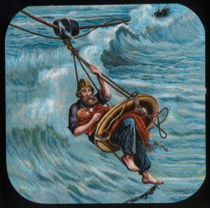 Para o resgate: a bóia salva-vidas, c1900. de Unbekannt
