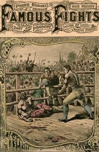 Segunda luta de Tom Springs com Jack Langan, 1824 final do século XIX ou início do século XX de Unbekannt