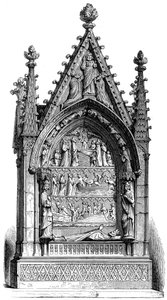 Túmulo de Dagobert I 603-689, rei merovíngio, Basilisque Saint-Denis, 1849 de Unbekannt