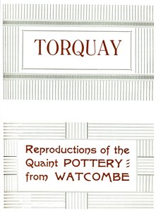 Torquay - reproduções da cerâmica singular de Watcombe, 1919 de Unbekannt