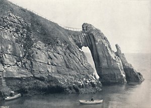 Torquay - a ponte de Londres do arco natural, 1895 de Unbekannt
