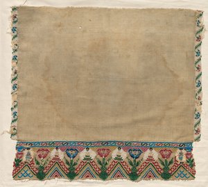 Toalha final com bordas frisadas, início de 1800. de Unbekannt