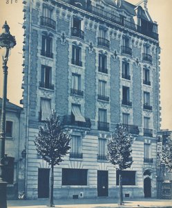 Fachada da moradia, c. 1900. de Unbekannt