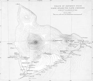 Trilha da viagem de Cape Evans a Cape Crozier - 27 de junho a 1º de agosto de 1911, 1913 de Unbekannt
