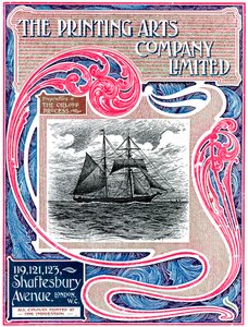 Anúncio comercial para The Printing Arts Company Limited, Londres, 1902-1903 de Unbekannt