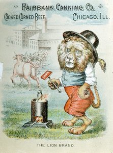 Cartão comercial para a Fairbank Canning Company, Chicago, Illinois, c1890 de Unbekannt