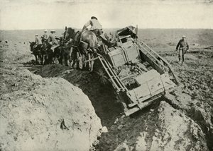 Dificuldades de transporte na frente, 1919. de Unbekannt