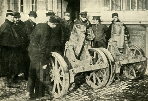 Argamassas de vala capturadas pelos alemães, Primeira Guerra Mundial, 1914, c1920. de Unbekannt