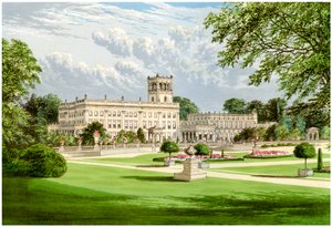 Trentham Hall, Staffordshire, casa do Duque de Sutherland, c1880 de Unbekannt