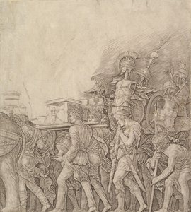 Triunfo de César: soldados carregando troféus, ca. 1490 de Unbekannt