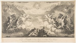 Triunfo de São Inácio e São Francisco Xavier O Triunfo de São Ignácio et ..., século XVII. de Unbekannt