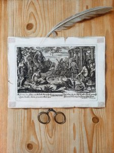 Trompe l&39;oeil com gravura em chapa de cobre de Unbekannt