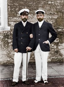 O czar Nicolau II da Rússia e o rei George V da Grã-Bretanha de Unbekannt