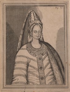 Tsarina Irina Godunova 1557-1603, esposa do czar Feodor I da Rússia. de Unbekannt