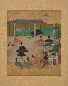 Doze cenas do conto de Genji, meados do século XVII. de Unbekannt